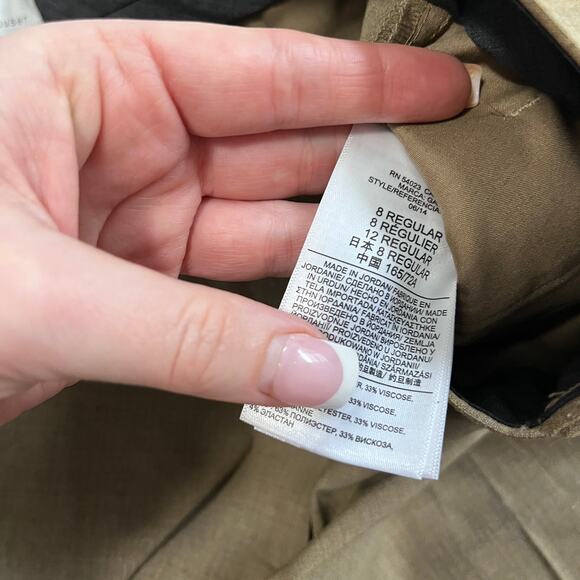 NWT GAP 'Perfect Trouser' Brown Pants, 8R - Picture 3 of 6